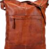 Borsa a tracolla in pelle Maola Gusti marrone donna-0
