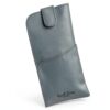 Gusti Leder Portaocchiali grigio – custodia in pelle vegana, vintage-1