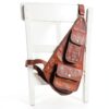 Gusti Slingpack Leather - Zaino monospalla in pelle marrone retrò per-2