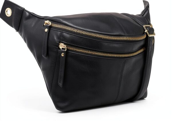 Marsupio in pelle Gusti Freya - Unisex, nero, modello 2G77-3