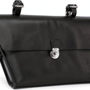 Borsa bici in pelle Gusti Borsa da telaio nera 2g143-26-25-L-0