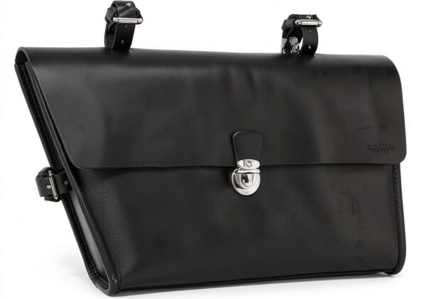 Borsa bici in pelle Gusti Borsa da telaio nera 2g143-26-25-L-0