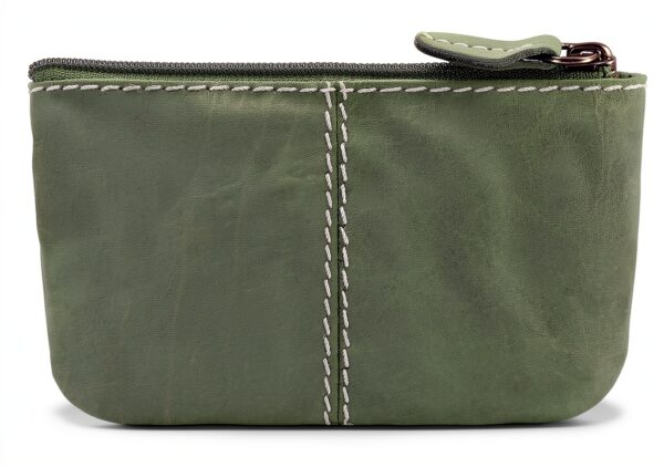 Portachiavi in pelle Gusti Rook blu pelle premium compatto 11x7 cm-6