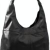 Borsa in pelle Gusti Giulia Shopper nera design vintage 36x24 cm-0
