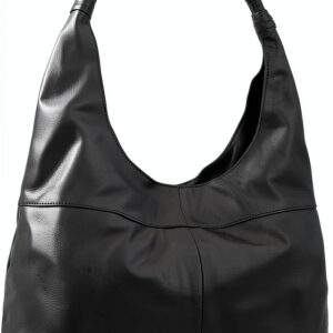 Borsa in pelle Gusti Giulia Shopper nera design vintage 36x24 cm-0