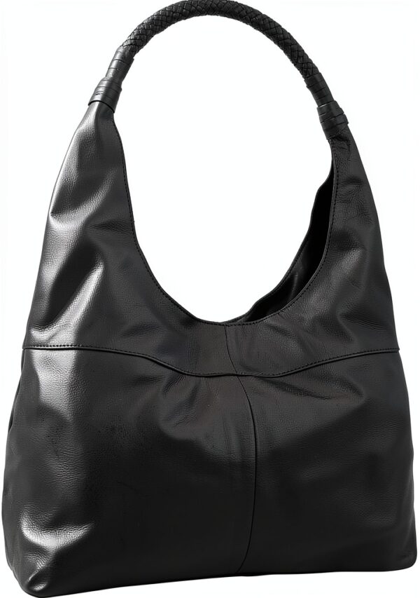 Borsa in pelle Gusti Giulia Shopper nera design vintage 36x24 cm-0
