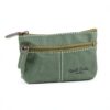 Portachiavi in pelle Gusti Rook blu pelle premium compatto 11x7 cm-1