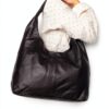 Borsa in pelle Gusti Giulia Shopper nera design vintage 36x24 cm-2