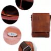Borsa a spalla in pelle Gusti colby marrone unisex design vintage-3