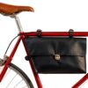 Borsa bici in pelle Gusti Borsa da telaio nera 2g143-26-25-L-3