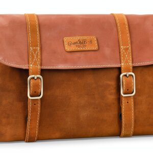 Gusti Borsa in pelle – Rodney beauty case per uomo e donna marrone & tela-0