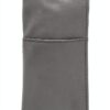Gusti Leder Portaocchiali grigio – custodia in pelle vegana, vintage-5