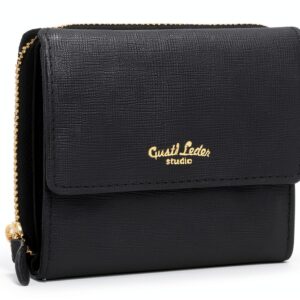 Portafoglio in pelle Gusti Brigitta Nero Saffiano Donna Taglia unica-0