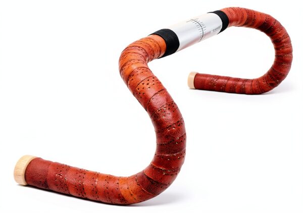 Nastro manubrio Gusti Fausto C. in pelle marrone 200 cm tappi sughero-6