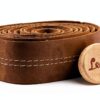 Nastro manubrio in pelle Gusti 200 cm marrone vintage per bici da-1