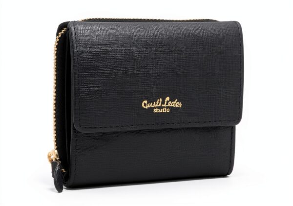 Portafoglio in pelle Gusti Brigitta Nero Saffiano Donna Taglia unica-6