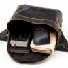 Marsupio in pelle Gusti Freya - Unisex, nero, modello 2G77-2