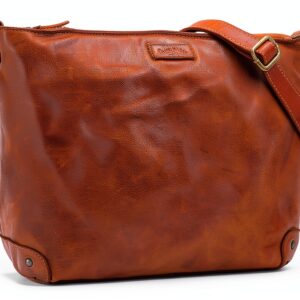 Borsa a tracolla Gusti Suzanne in pelle vintage cognac donna-0
