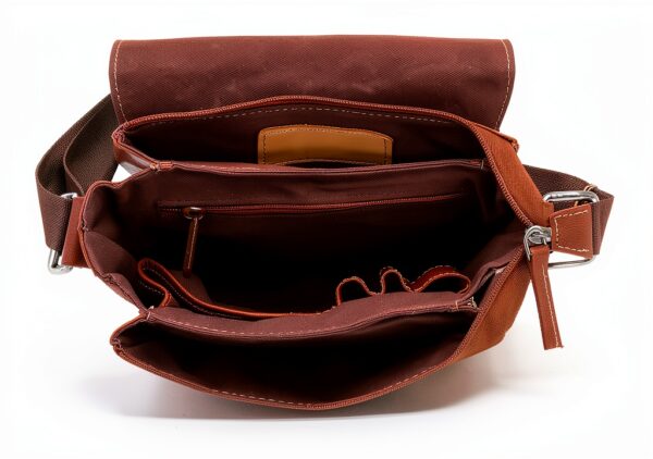 Borsa a spalla in pelle Gusti colby marrone unisex design vintage-9