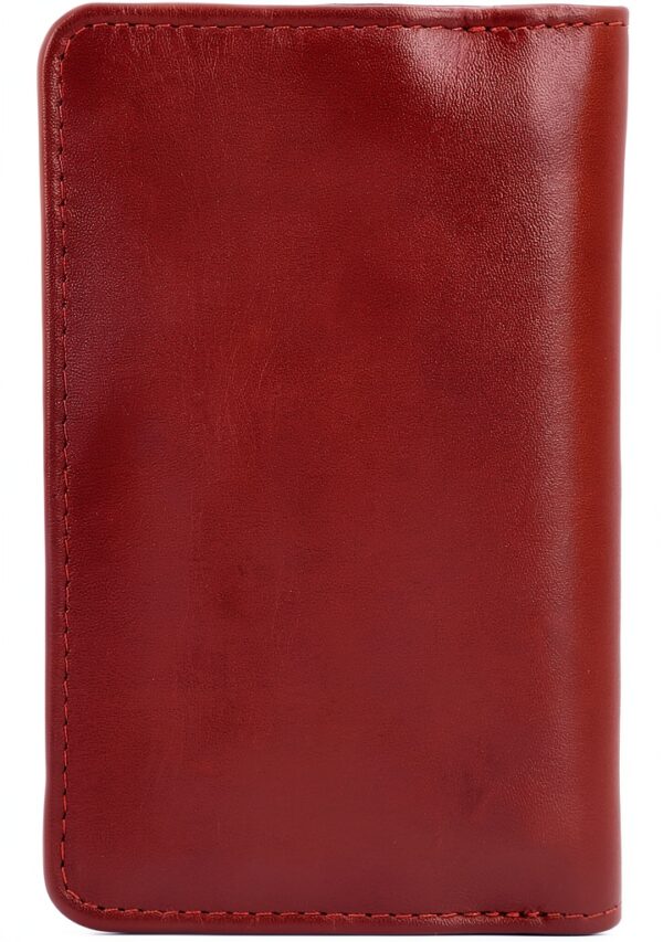 Gusti Beckett - Portafoglio in pelle da donna, stile vintage, rosso-6