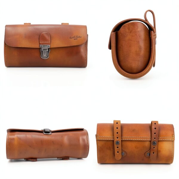 Gusti in pelle borsa da sella vintage marrone modello 2G82-20-72-2