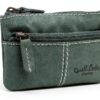 Portachiavi in pelle Gusti Rook blu pelle premium compatto 11x7 cm-9