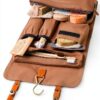Gusti Borsa in pelle – Rodney beauty case per uomo e donna marrone & tela-6