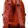 Gusti Zaino Vintage Marrone M30 in Pelle Vera Unisex Donna Uomo-6