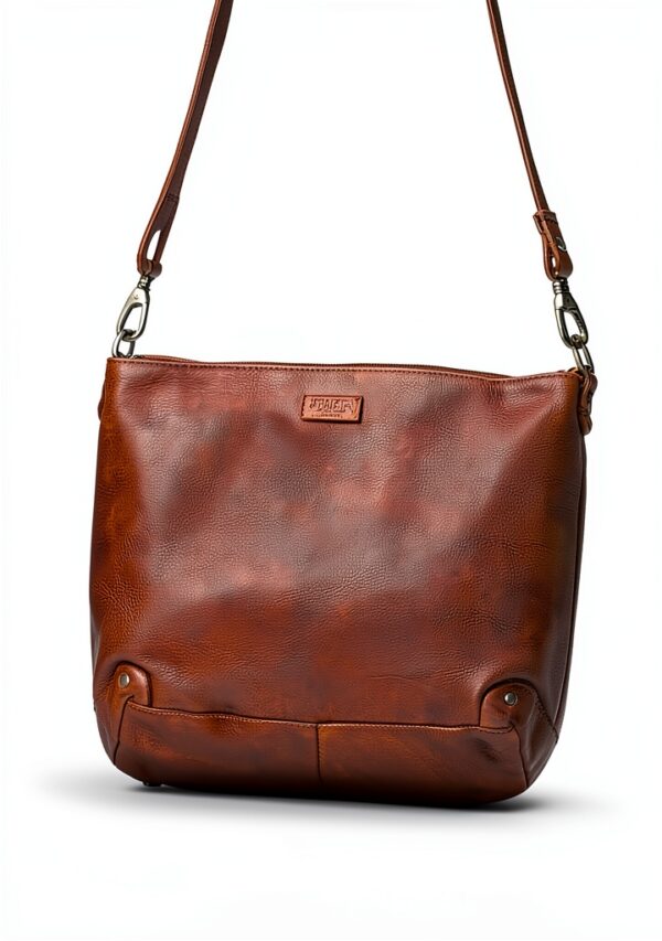 Borsa a tracolla Gusti Suzanne in pelle vintage cognac donna-6