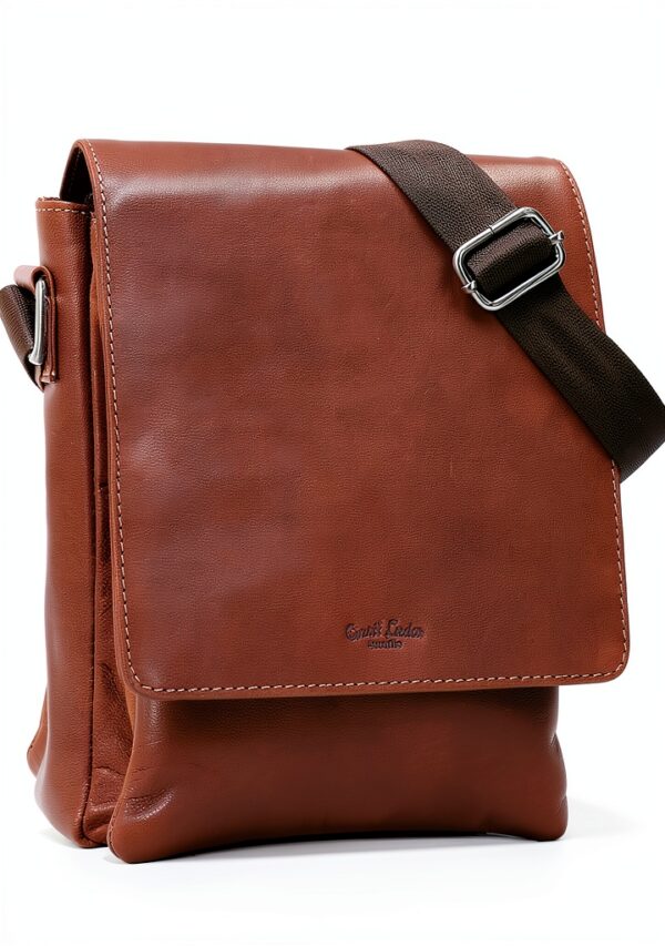 Borsa a spalla in pelle Gusti colby marrone unisex design vintage-0