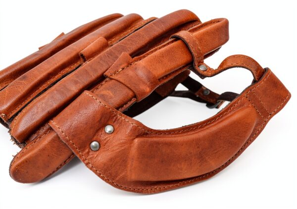 Accessorio per Bicicletta Gusti in Pelle Vintage Marrone 56‑57 cm-3