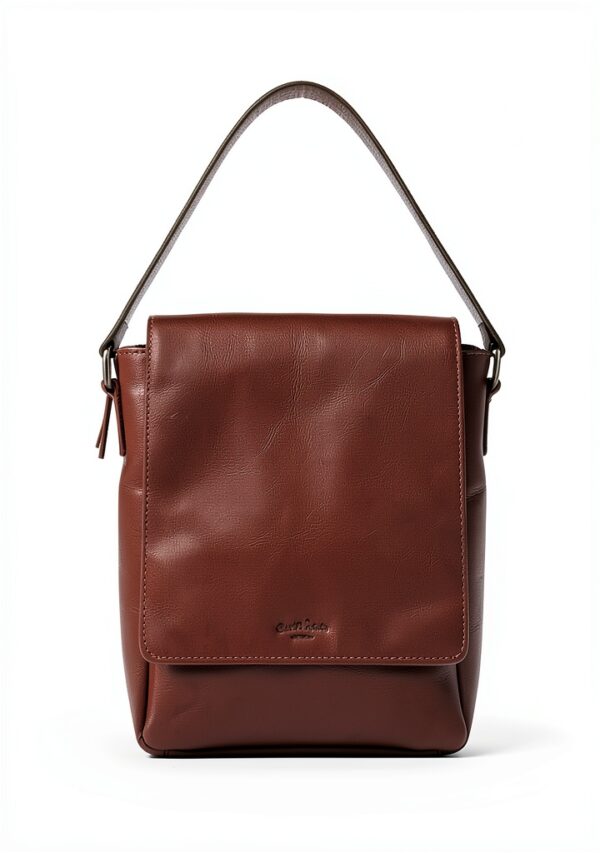 Borsa a spalla in pelle Gusti colby marrone unisex design vintage-4