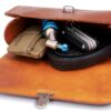 Gusti in pelle borsa da sella vintage marrone modello 2G82-20-72-6
