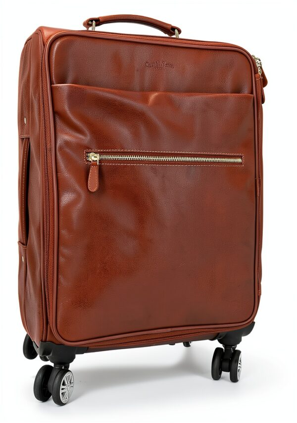 Borsa da viaggio in pelle Gusti – Trolley Asia marrone 59x27x38 cm-7