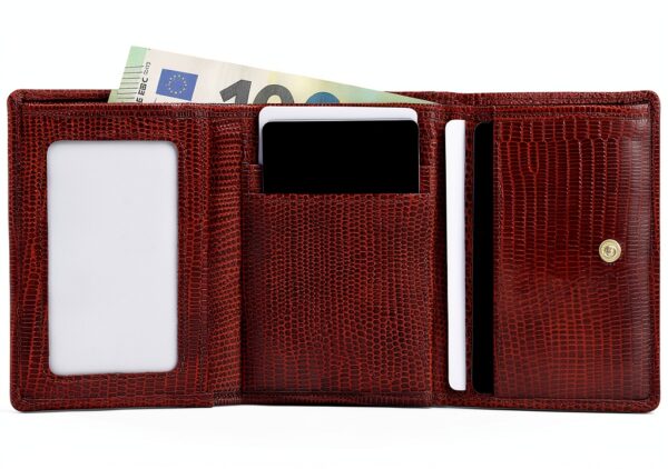 Gusti Portafoglio in pelle – Portafoglio con protezione RFID, Marrone-6