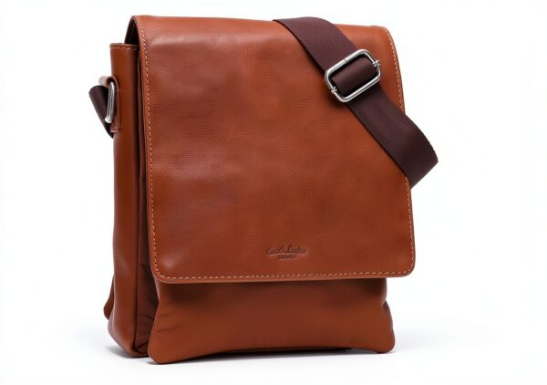 Borsa a spalla in pelle Gusti colby marrone unisex design vintage-7