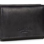 Gusti Leder studio August portamonete portafoglio banconote monete carte vintage vera pelle festa disco unisex retrò nero 2A121-33-2-0