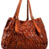 Gusti Borsa a tracolla in pelle - Demery vintage Shopper in vera pelle Donna Marrone-6