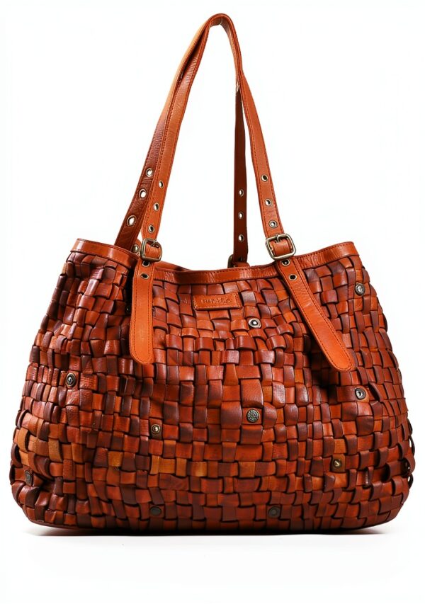 Gusti Borsa a tracolla in pelle - Demery vintage Shopper in vera pelle Donna Marrone-6