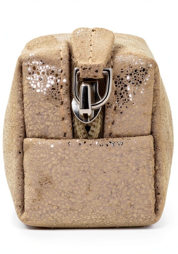 Gusti Addison - Astuccio portapenne, in pelle, colore: Argento-6
