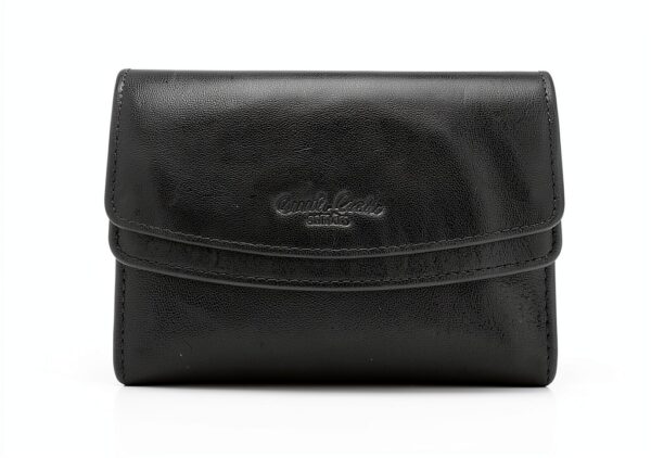 Gusti Leder Portafoglio Studio Asmund portamonete in vera pelle da donna nero-4