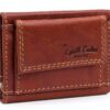 Gusti Leder studio Ronald portafogli vera pelle banconote stilistico elegante monete pratico marrone 2A70-22-6-6