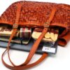 Gusti Borsa a tracolla in pelle - Demery vintage Shopper in vera pelle Donna Marrone-7
