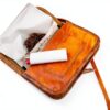 Gusti porta tabacco in pelle - Hazel porta tabacco arrotolabile porta tabacco porta utensili accessori in pelle marrone-1