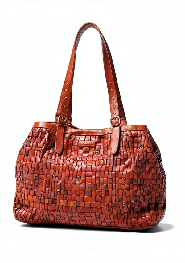 Gusti Borsa a tracolla in pelle - Demery vintage Shopper in vera pelle Donna Marrone-5