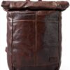 Gusti Zaino a Joy spalla vintage rolltop outdoor ufficio marrone pelle-4