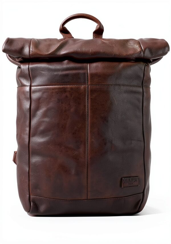 Gusti Zaino a Joy spalla vintage rolltop outdoor ufficio marrone pelle-4