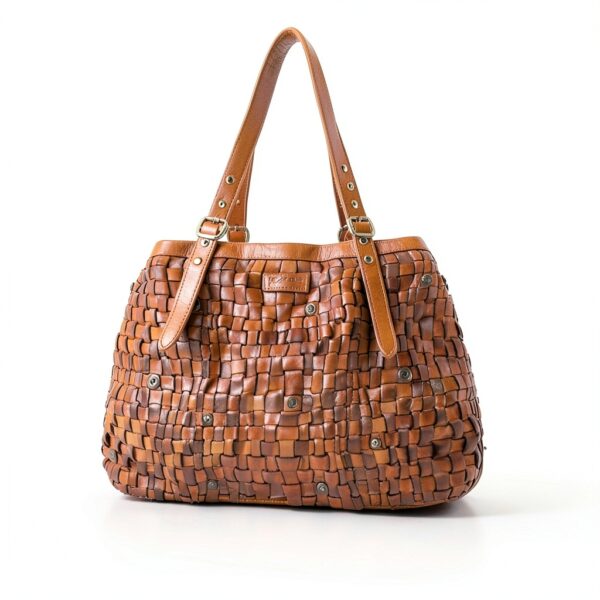 Gusti Borsa a tracolla in pelle - Demery vintage Shopper in vera pelle Donna Marrone-3