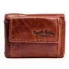 Gusti Leder studio Ronald portafogli vera pelle banconote stilistico elegante monete pratico marrone 2A70-22-6-4