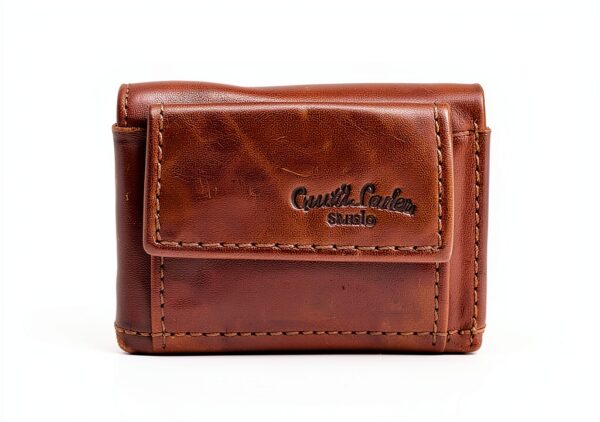 Gusti Leder studio Ronald portafogli vera pelle banconote stilistico elegante monete pratico marrone 2A70-22-6-4